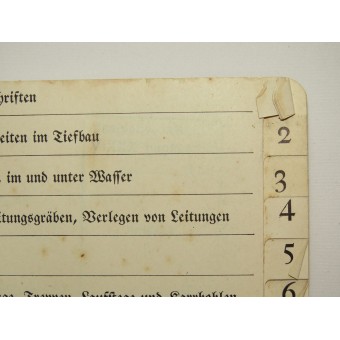 The most important accident prevention regulations in Reich Labor Service, RAD. Espenlaub militaria
